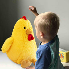 Uniwirtec chicken plush doll durable stitching for lasting play.