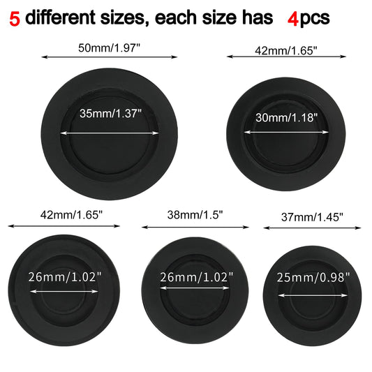 Unlorspy five-sizes hole plug set fits many piggy banks, ensuring snug closures.
