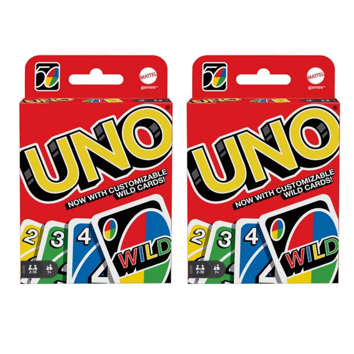 UNO two-pack red decks for classic family game night