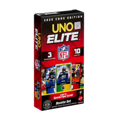 UNO NFL Booster Packs cover image promotes exciting game nights with NFL flair