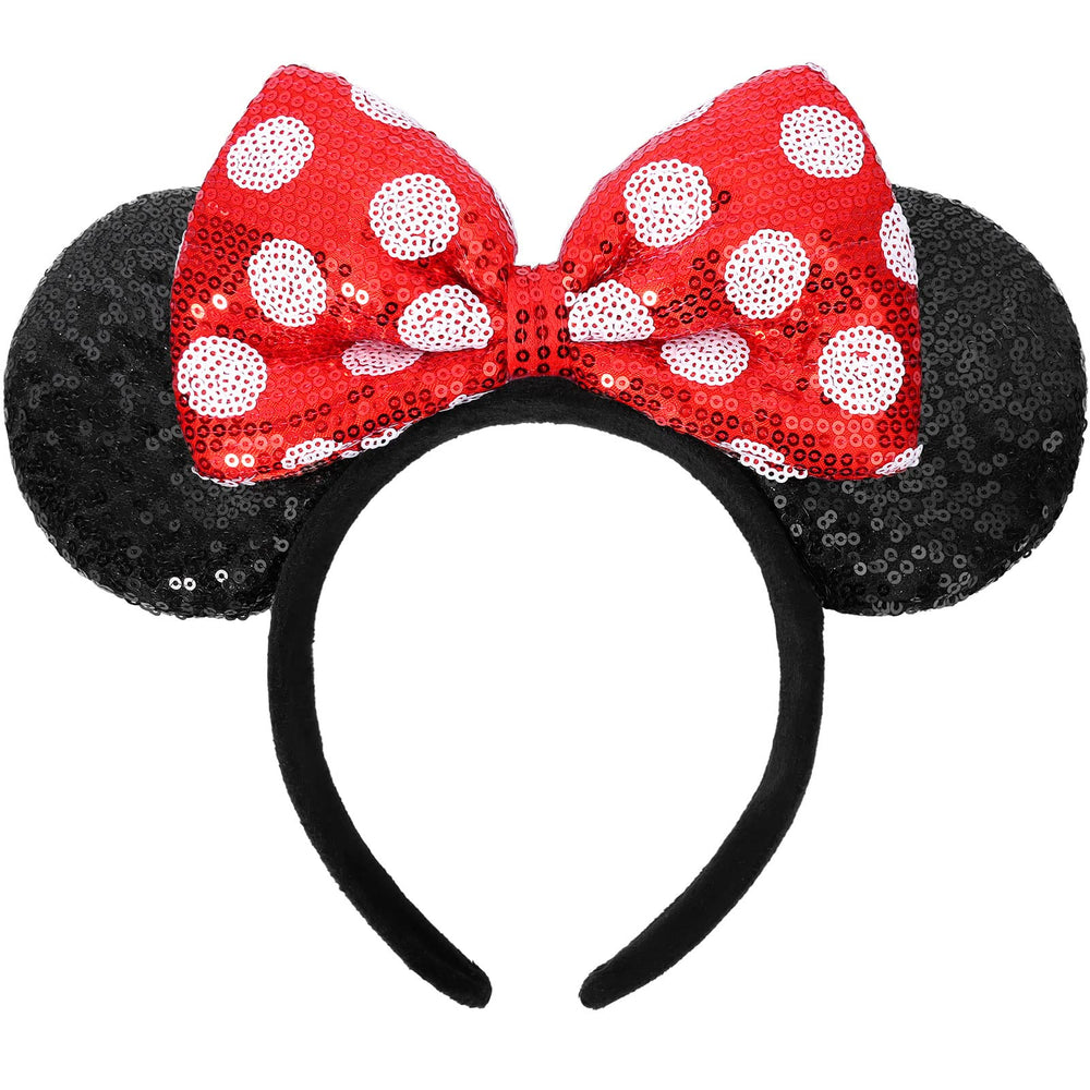 UNSPAZ mouse ears headband with sequin dots for playful cosplay