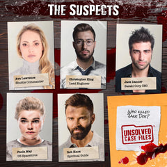 Unsolved Case Files: evidence photos — visualize crime scene details to fuel theories.