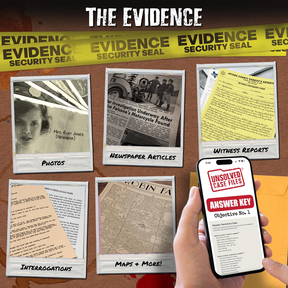 Unsolved Case Files Falcone Veronica secret letters spark hidden connections and theories.