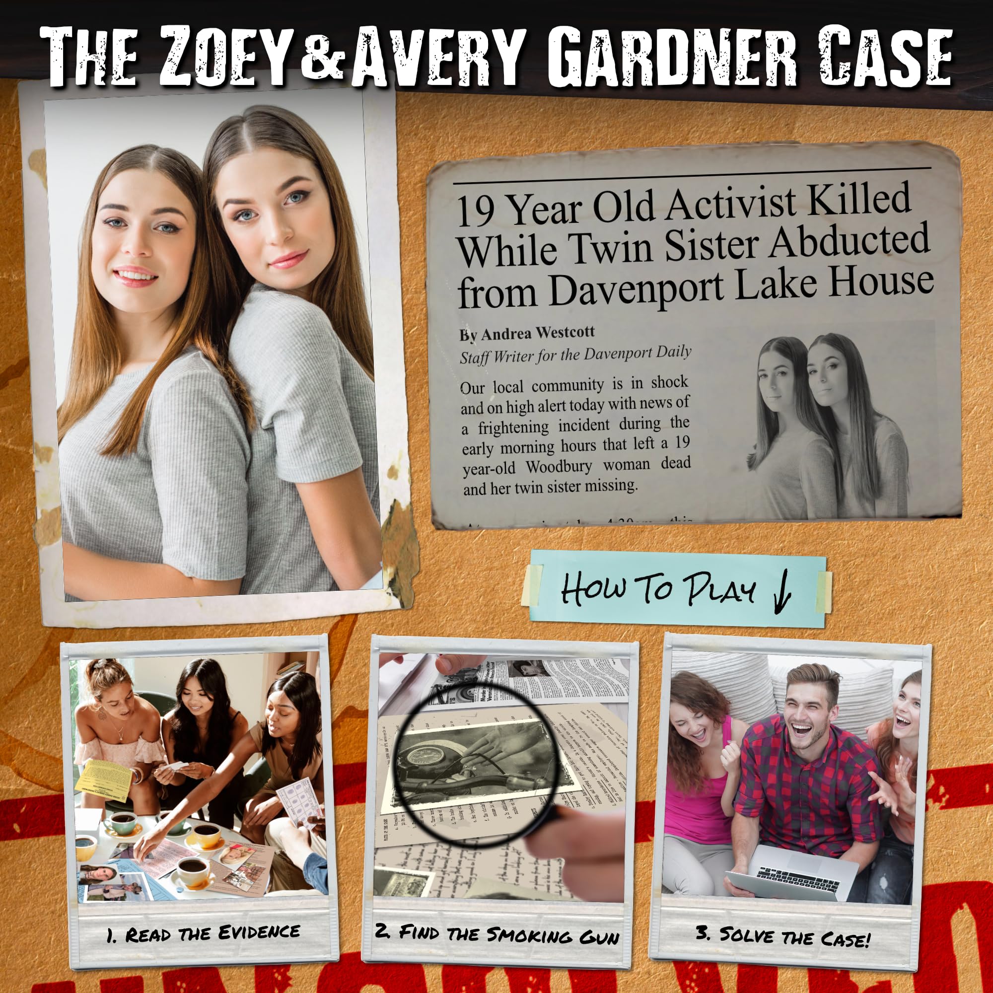 Unsolved Case Files Gardner Avery evidence photos show crucial clues for realistic investigation