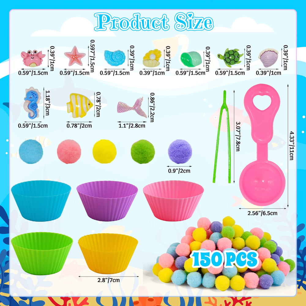 Unvola sea snail element encourages hands-on discovery and counting practice.