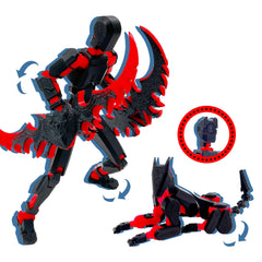 Uodofy T13 dummy robot assembly figure with full joint mobility for dynamic posing.
