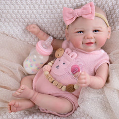 UOFTKIZ reborn doll face with lifelike eyes for immersive pretend play.