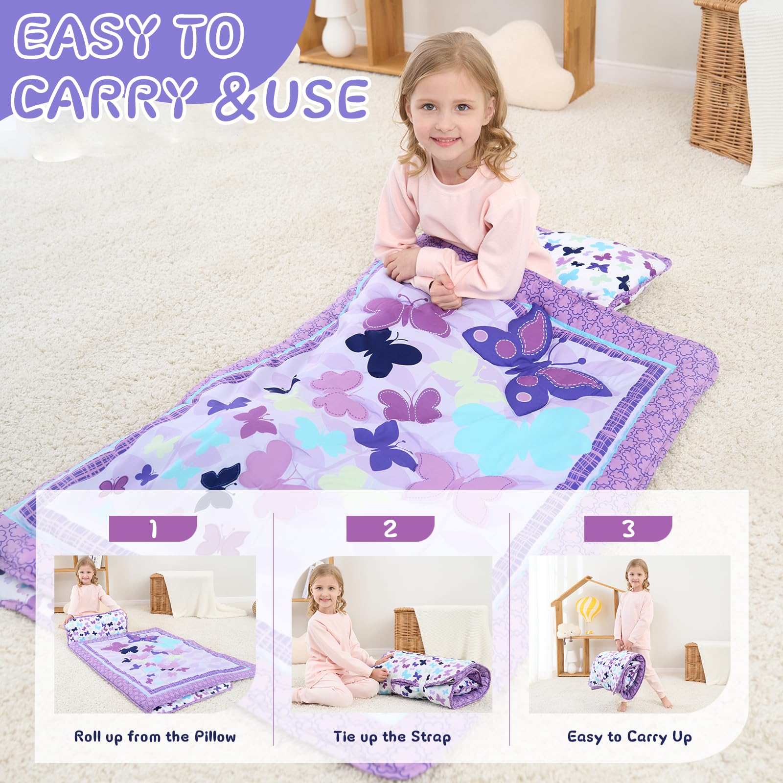 UOMNY nap mat with blanket 33x44 inches for warm nap time.
