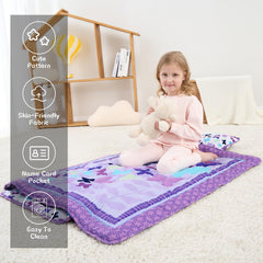 UOMNY nap mat with removable pillow for comfy preschool naps.