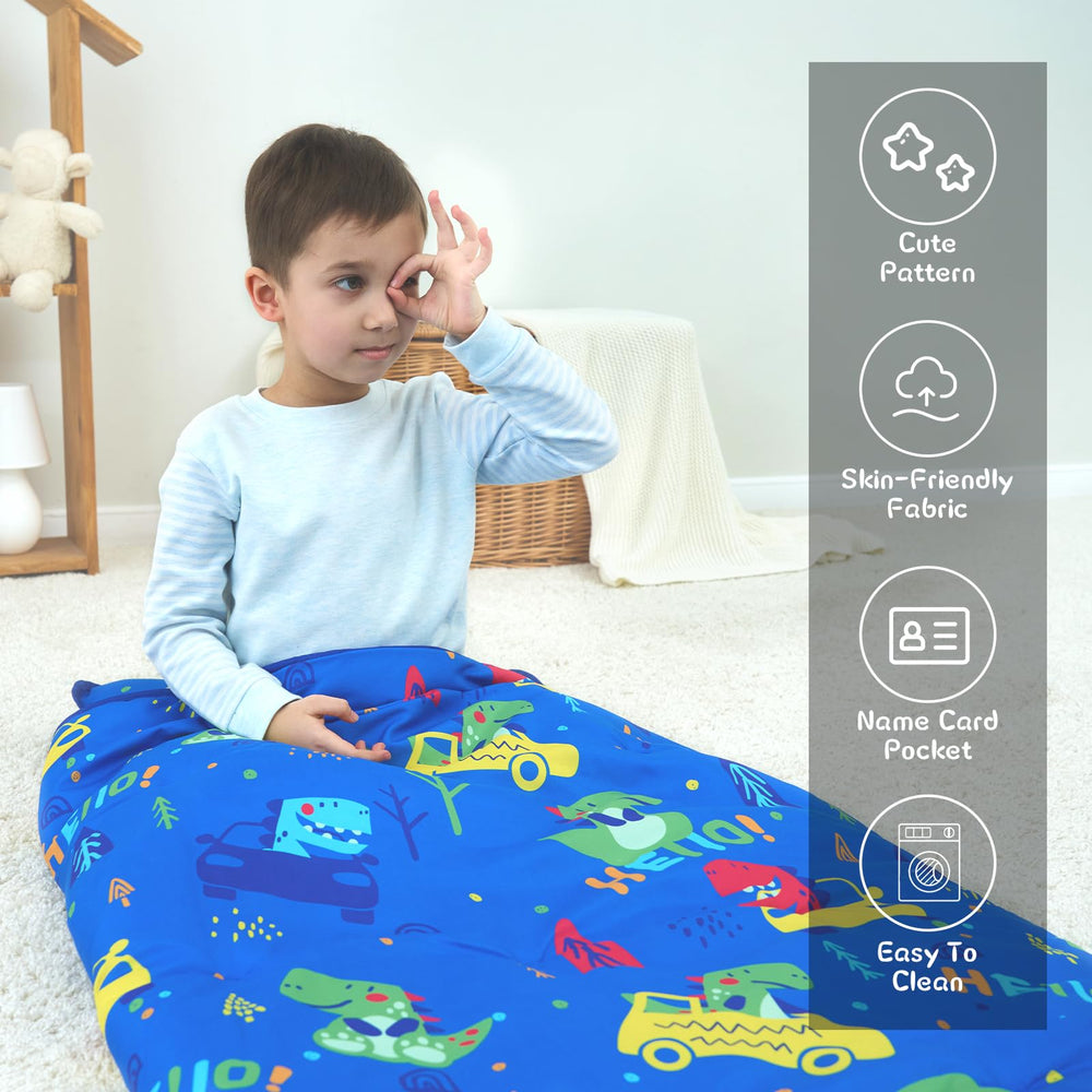 UOMNY storage sleeve and carry handle simplify daycare trips