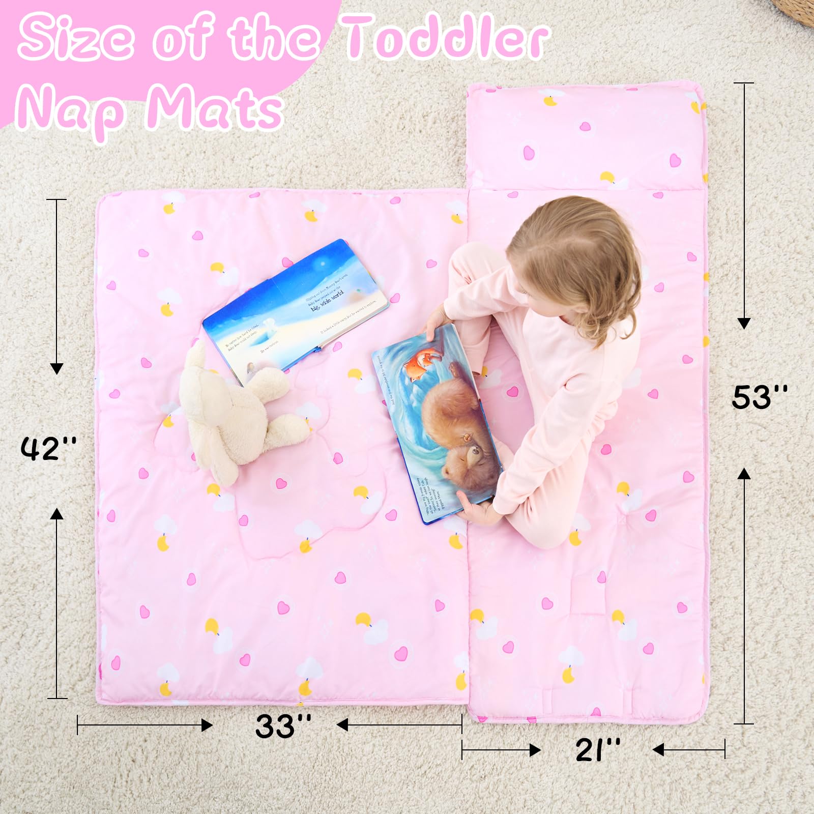 UOMNY nap mat blanket combo adds extra warmth for rest time.