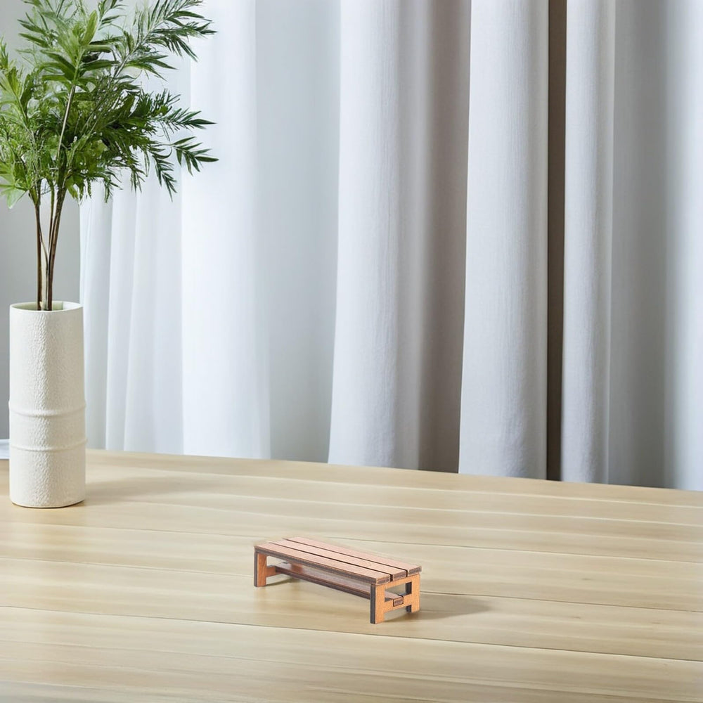 Uonlytech two-piece bench set for versatile dollhouse layouts.