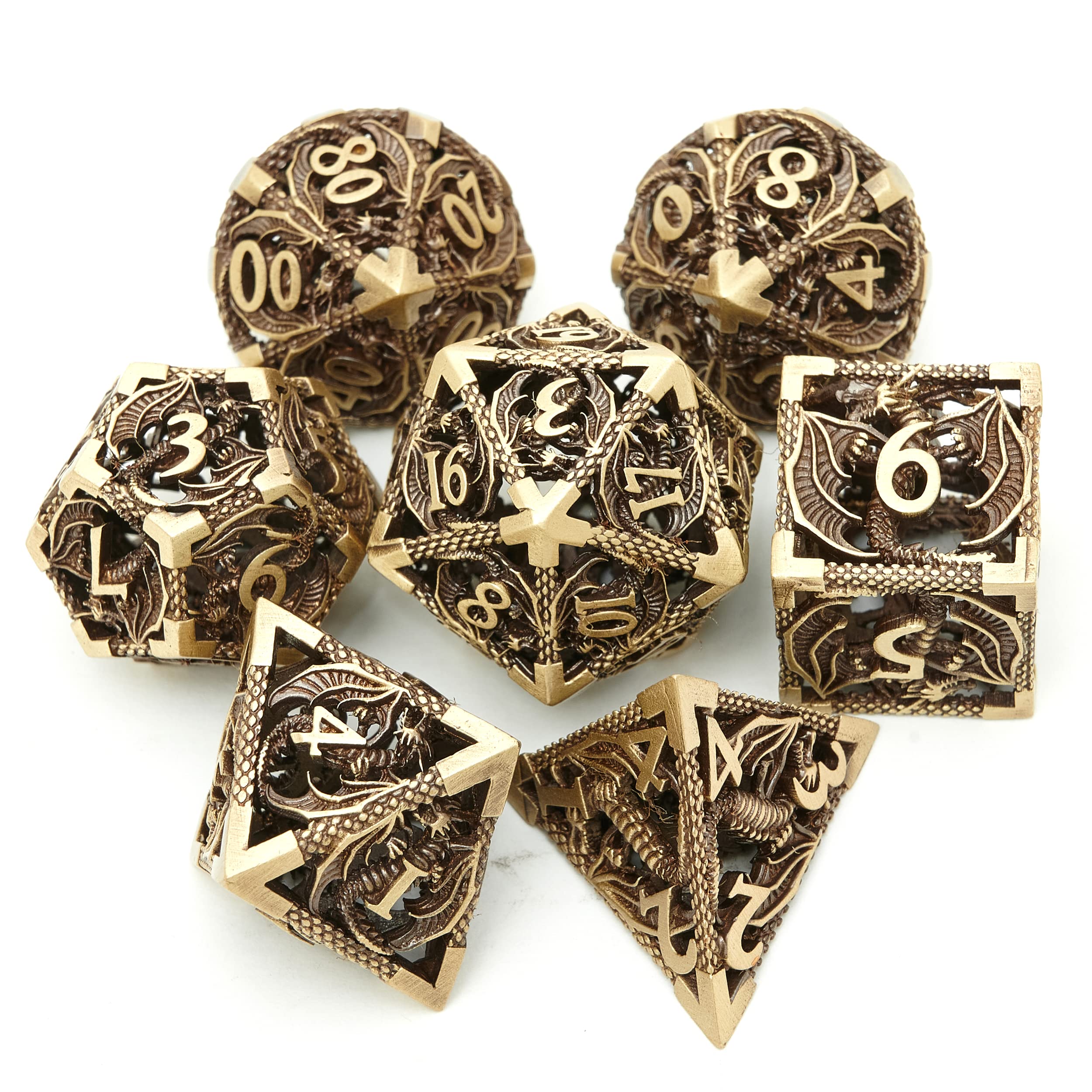 UONUOT hollow pattern DND dice set enhancing immersion at the table