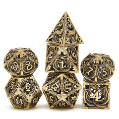 UONUOT metal polyhedral dice with bright color and clear numerals