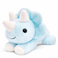 uoozii 24in blue dinosaur weighted plush offers a cozy hug experience.