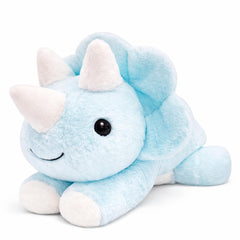 uoozii 24in blue dinosaur weighted plush offers a cozy hug experience.