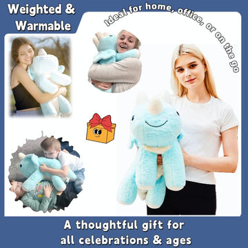 uoozii blue dinosaur used by kids and adults for comforting companionship.