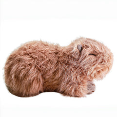The cuddly uoozii capybara resting for a cozy nap