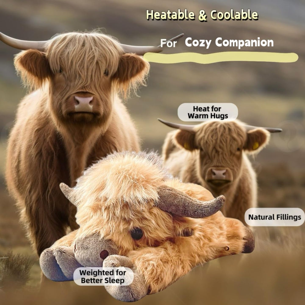 uoozii Highland Cow washable cover makes cleaning simple after cuddles