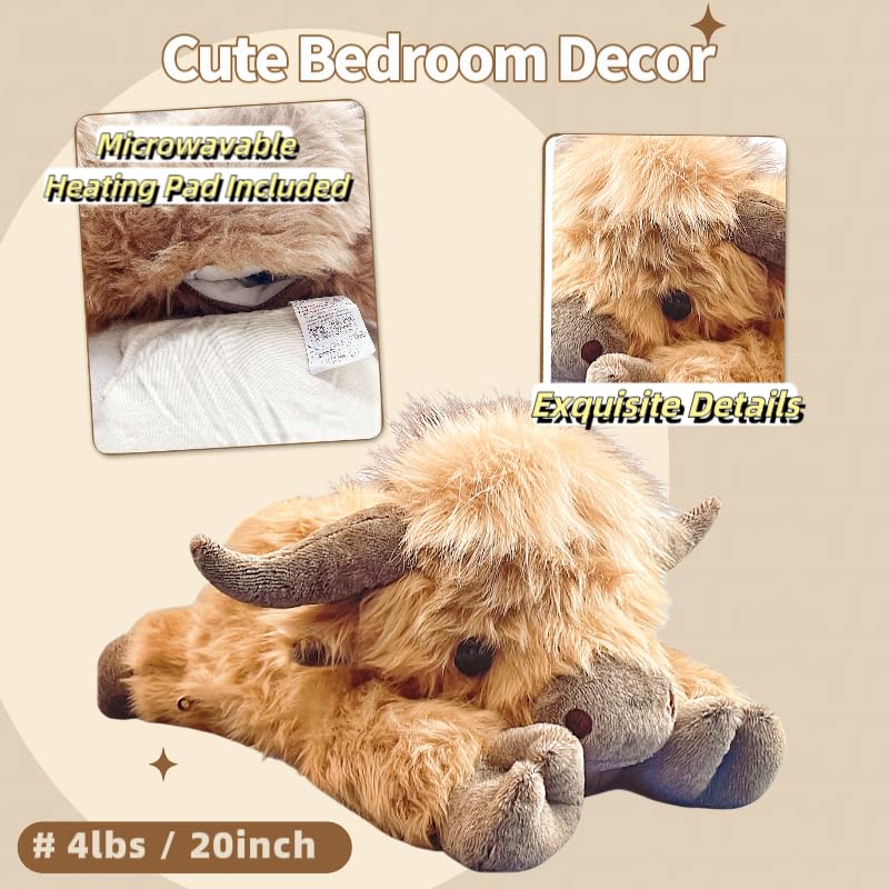 uoozii Highland Cow soft hug providing calm moments