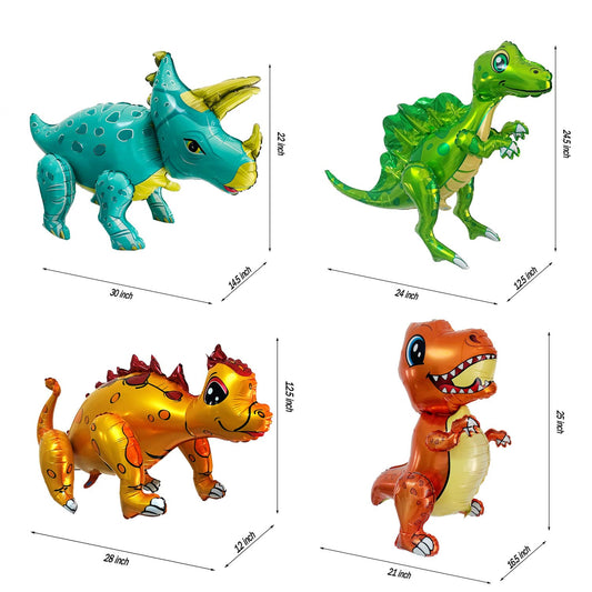 Uorbmaio Ankylosaurus balloon, thick foil for lasting jungle-themed celebrations