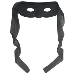UOUYOO Bandit Mask in black with eye holes for thief costume at Halloween party