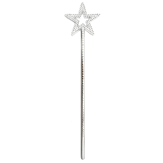 UOUYOO silver star wand for magical pretend play and photos
