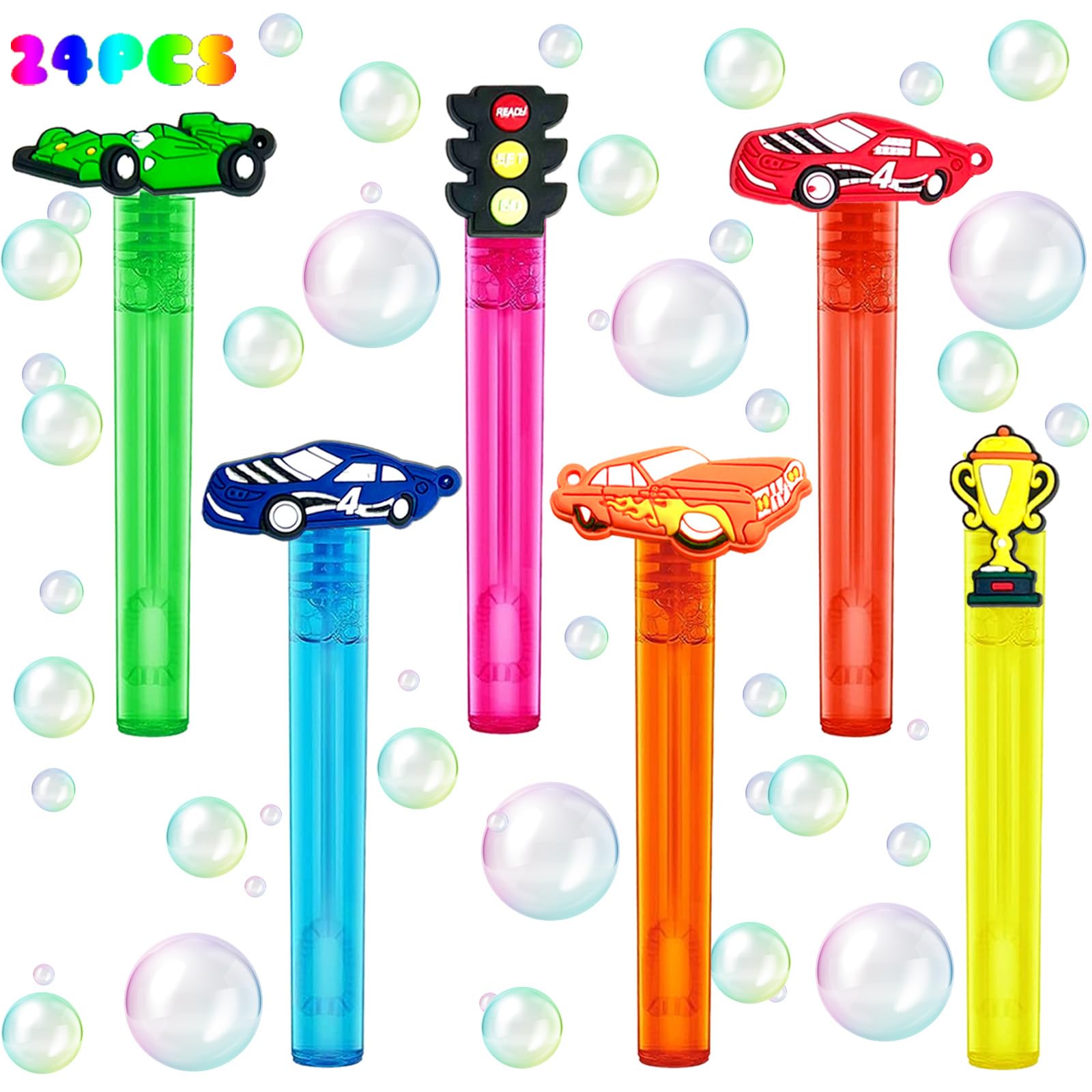 uoyoi Race Car Bubble Wands packaging front for party favors