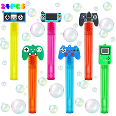 uoyoi video game bubble wands, 24-pack for party fun
