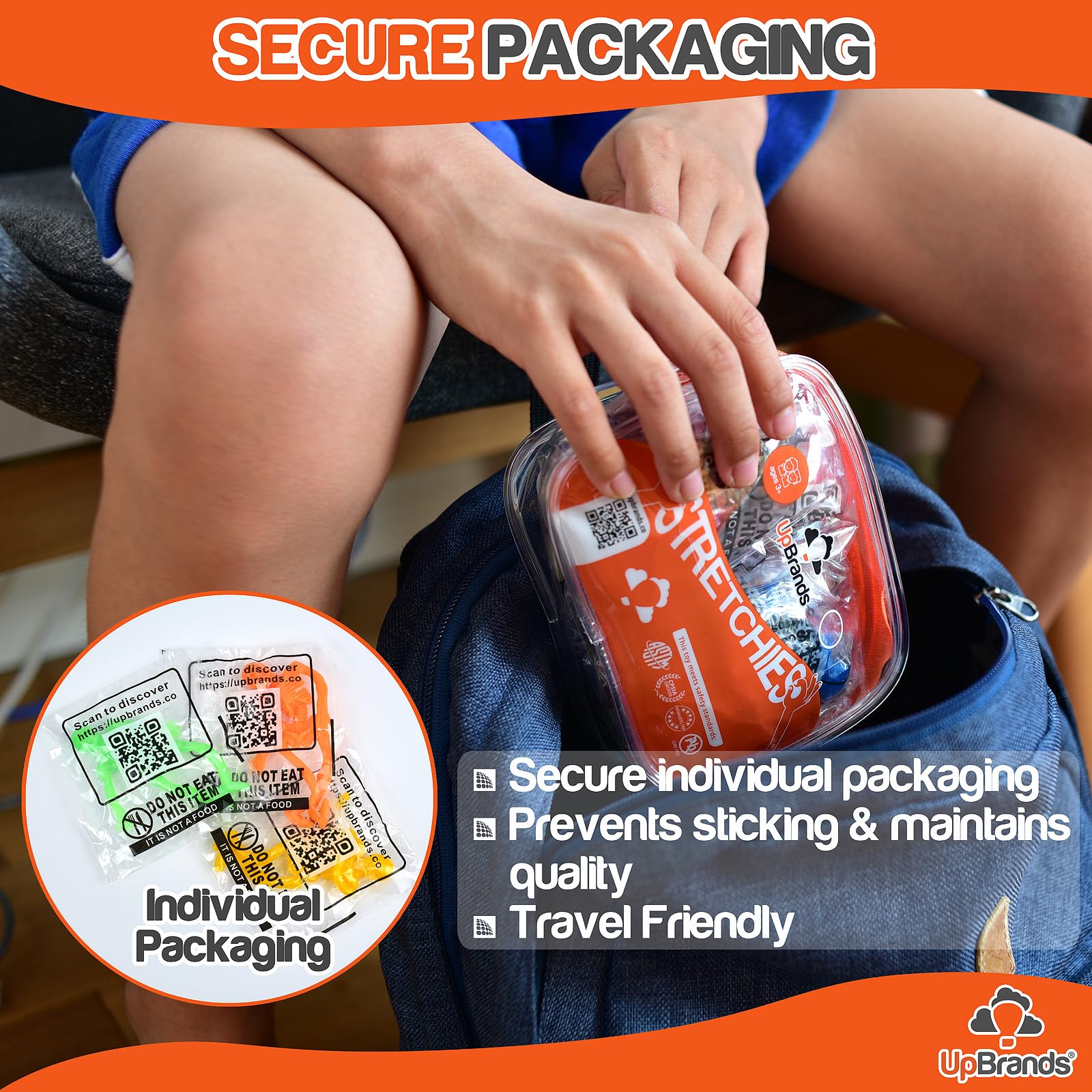 UpBrands SEBS safe material ensures non toxic Halloween toy play.