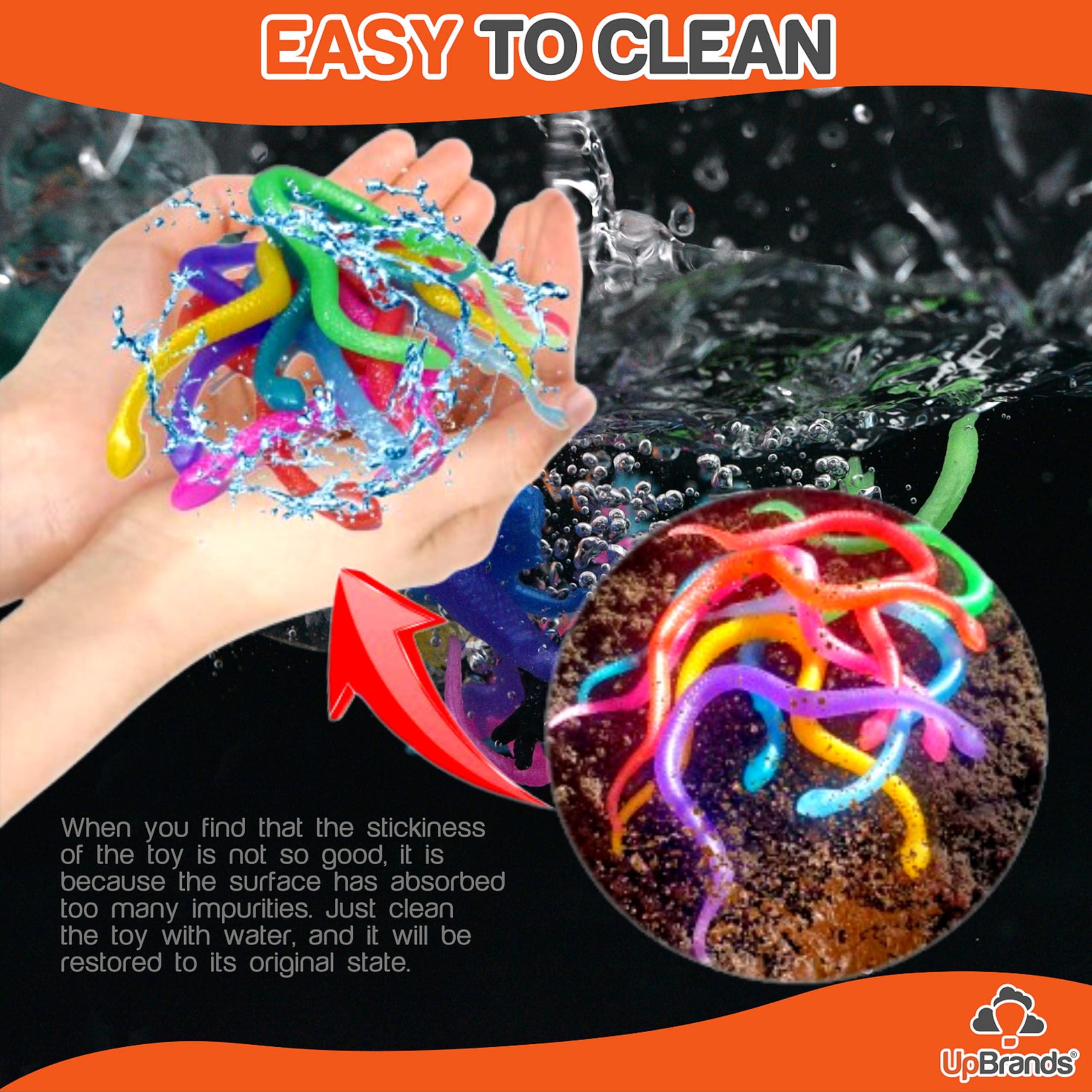 UpBrands Stretchy Snakes pinata filler for festive celebrations