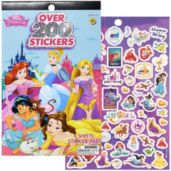 UPD Disney Princess Sticker Pad with holographic foil stickers for festive decorating