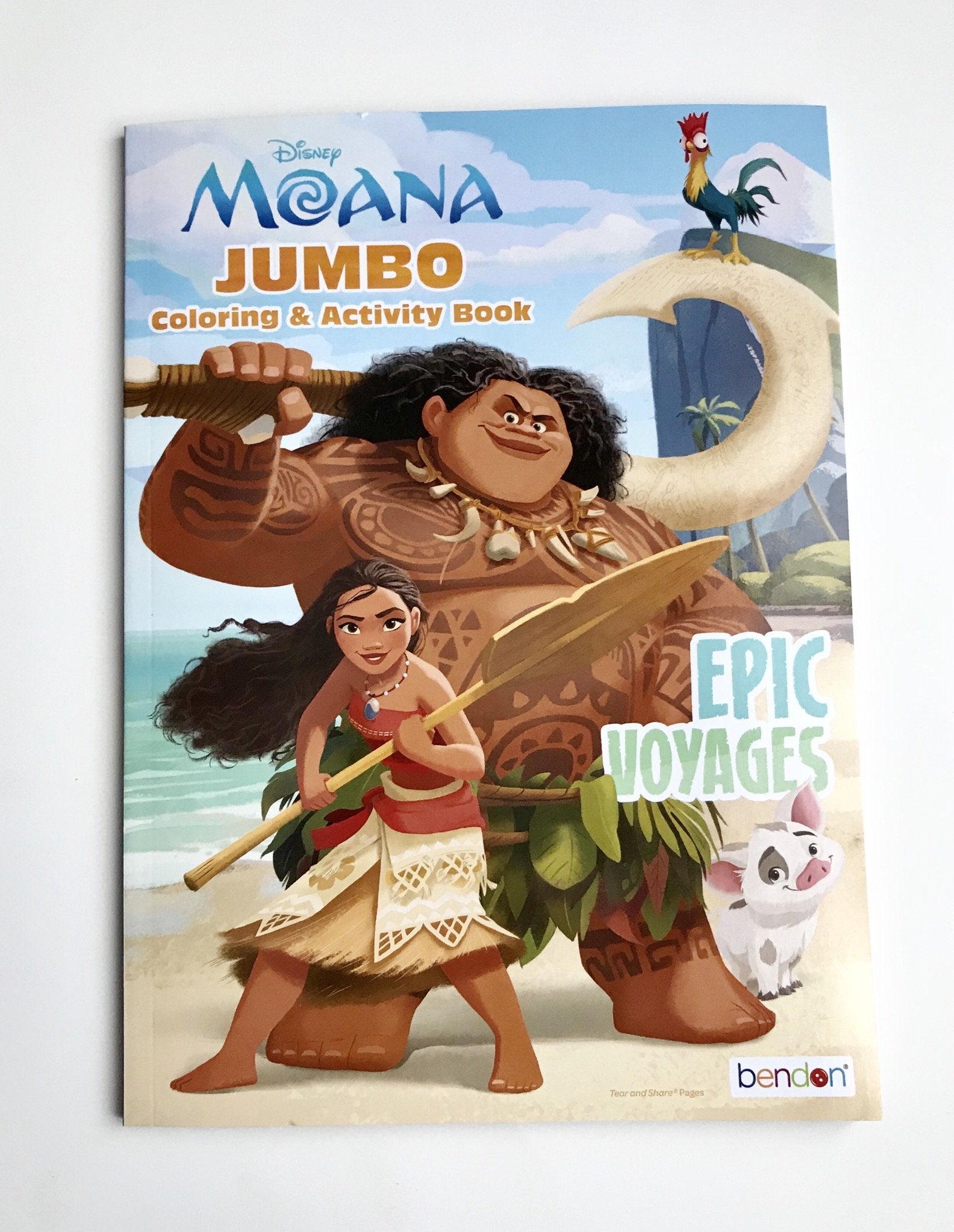 UPD Moana coloring activity book cover with vibrant artwork to spark creativity