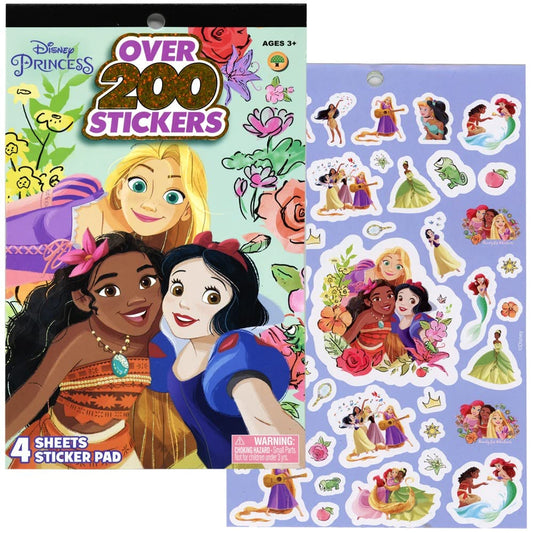 UPD Princess foil cover sticker pad with four sheets adds metallic shine to planners and crafts.