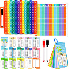 UPDOPEF multiplication flash cards front view for practicing times tables.