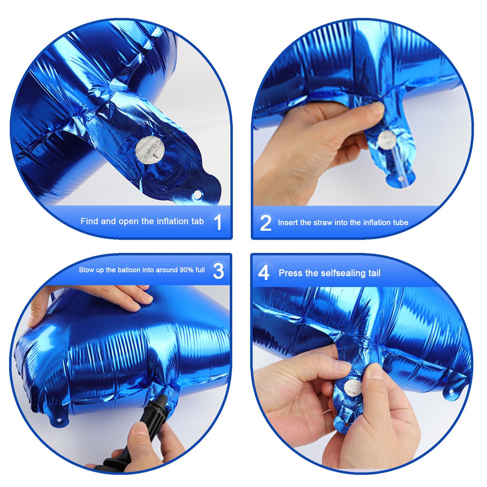 Upgesy 40 inch number 10 balloon with self-sealing valve for quick inflation