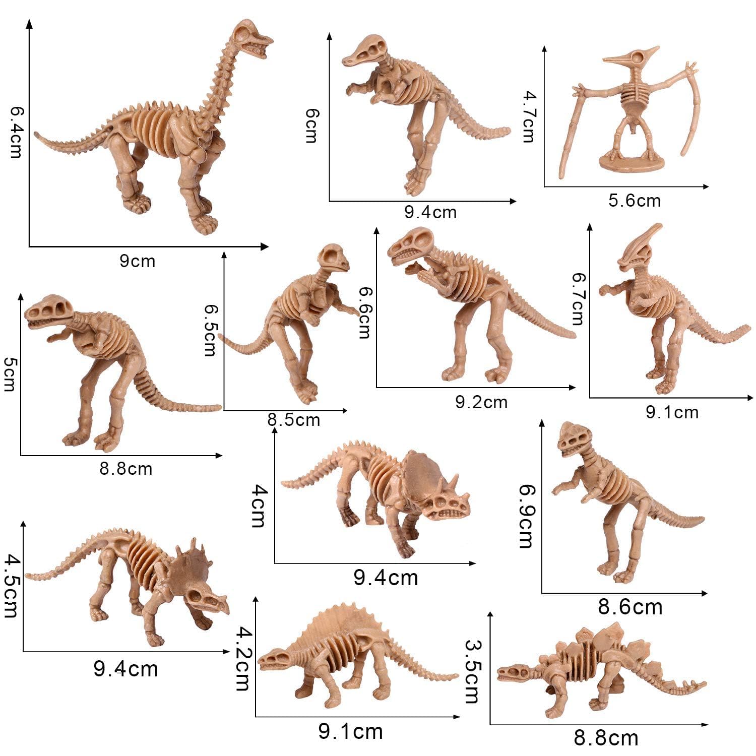 UPINS stegosaurus skeleton figure for display and hands-on exploration