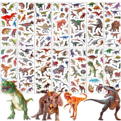 UPINS dinosaur stickers pack shows 14 sheets with vibrant designs for kids' crafts.