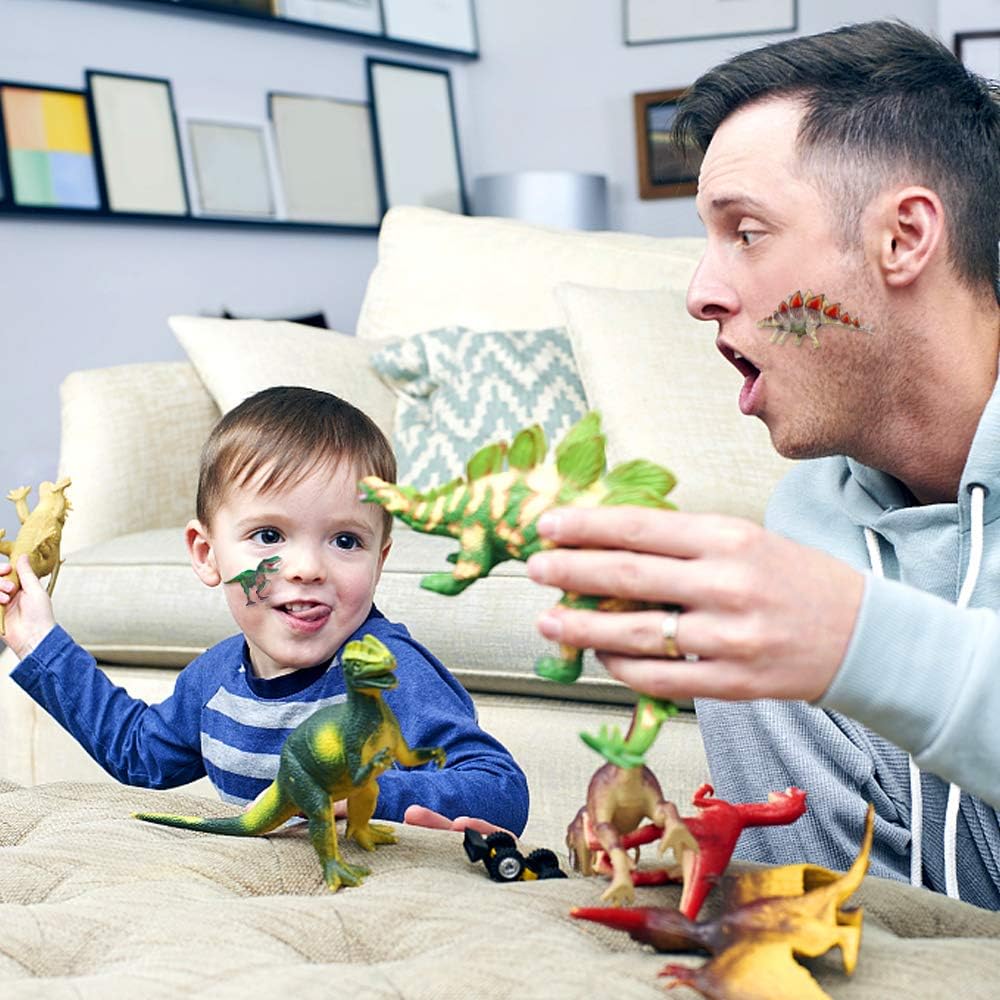 UPINS dinosaur stickers demonstrate strong adhesion on smooth surfaces for lasting decor.