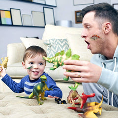 UPINS dinosaur stickers demonstrate strong adhesion on smooth surfaces for lasting decor.