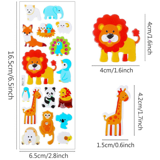 UPINS foam animal stickers for classroom activities and rewards
