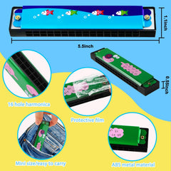 UPINS 16-hole harmonica beginners for easy melody learning.