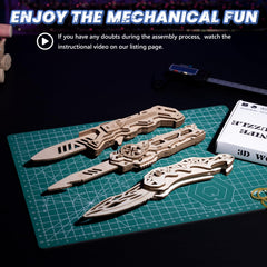 UPLIKE ejector knife model with interactive button mechanism