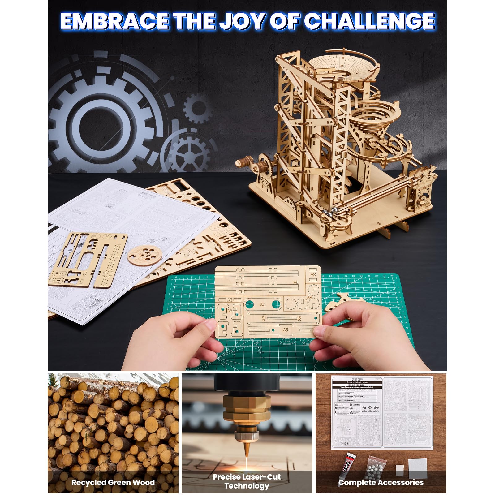 UPLIKE illustrated instructions guide a satisfying four-hour build.
