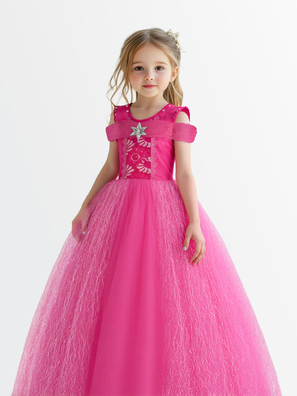 UPORPOR princess dress music-sync makes lights dance to music for pretend play