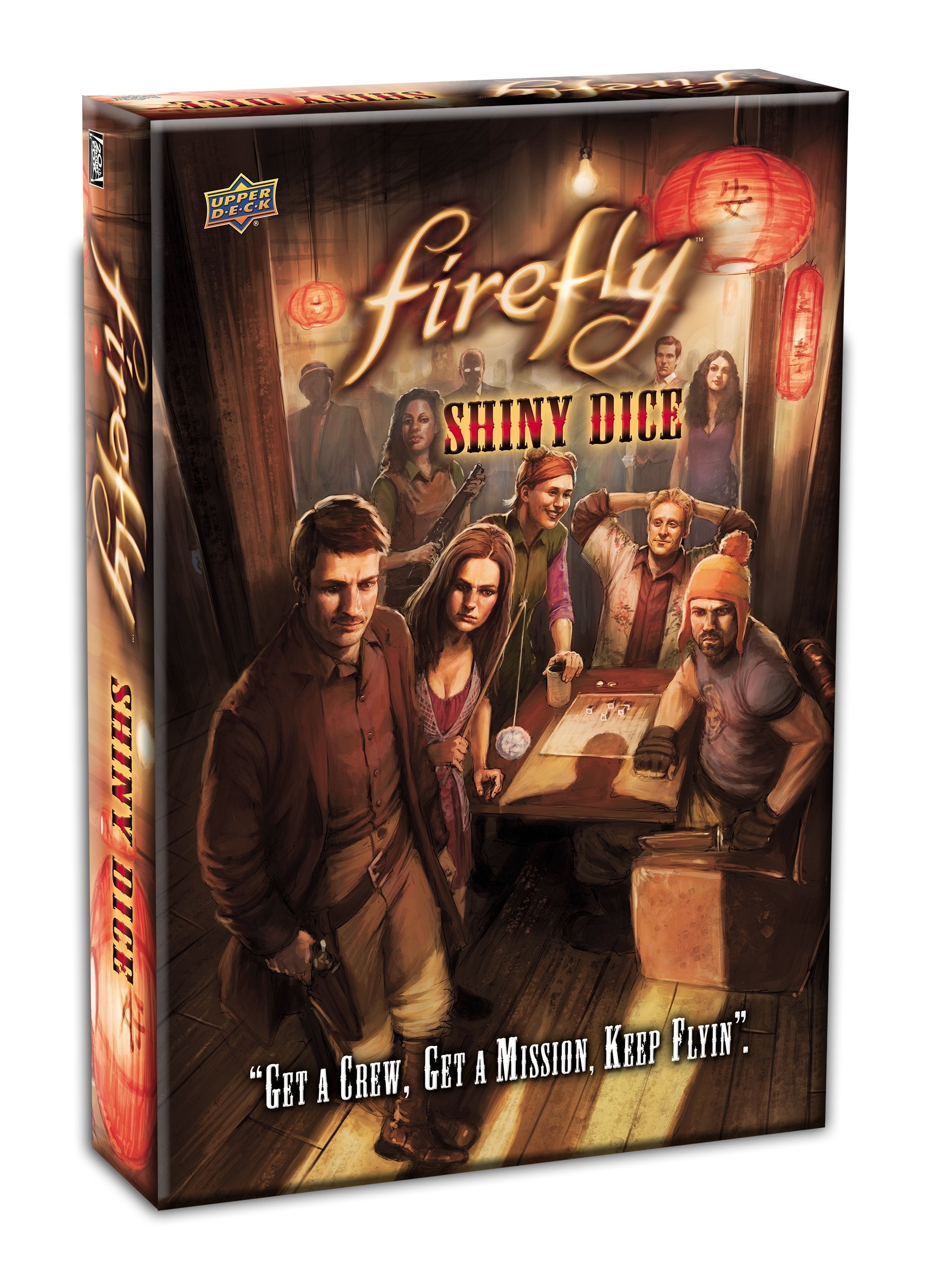 Upper Deck Firefly Shiny Dice Game dice set ready for fast, fun space crew battles.