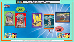 Upper Deck Fleer Retro Looney Tunes 5-pack blaster close-up with vibrant parallels