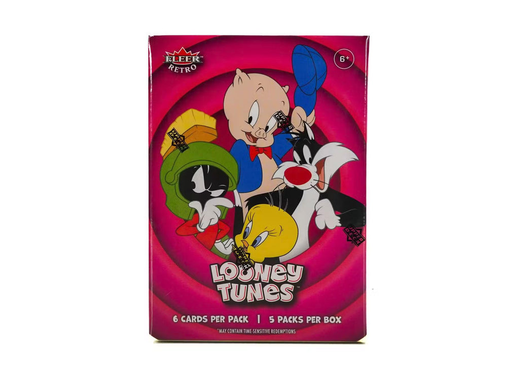 Upper Deck Fleer Retro Looney Tunes box front shows nostalgia-friendly artwork for collectors