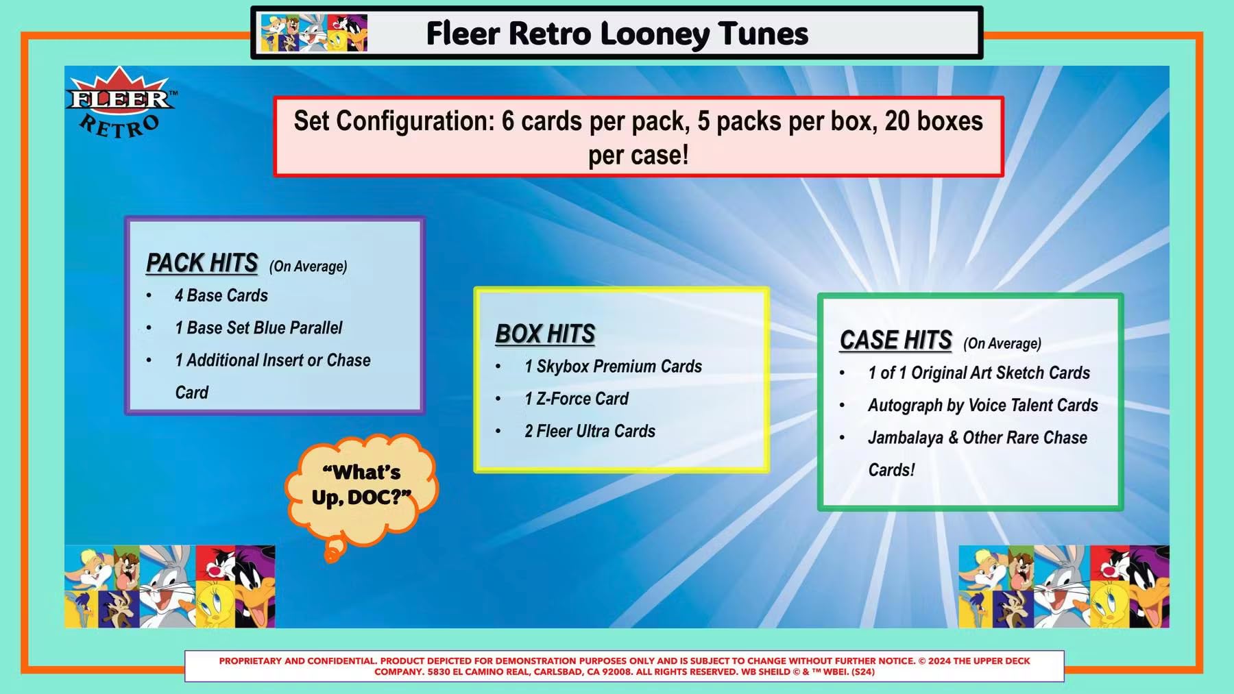 Upper Deck Fleer Retro Looney Tunes inner packs display colorful art and characters