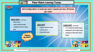 Upper Deck Fleer Retro Looney Tunes inner packs display colorful art and characters